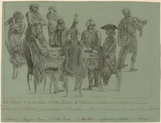 Le repas des philosophes, après 1772