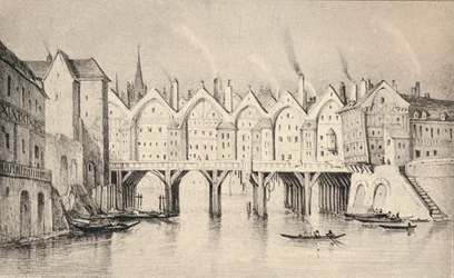 Le Pont Saint-Michel en 1550, 1915