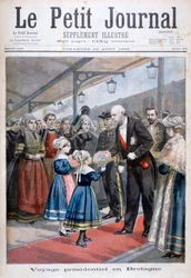 Le Président de la République française visitant la Bretagne