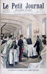 Le président de la République, Félix Faure, visitant l