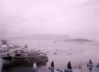 La Jetée Promenade à Plymouth dans le Devon, fin 19ème-début 20ème siècle
