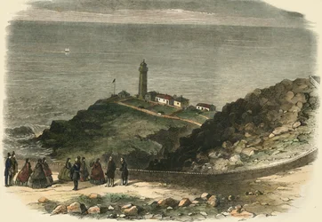 La Reine visitant le phare de South Stack, Holyhead, 1853