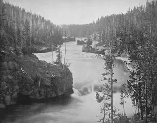 Les rapides du Yellowstone, 19e siècle