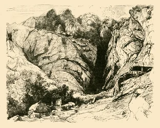 Le Ravin à Delphes, scène de la repousse des Gaulois