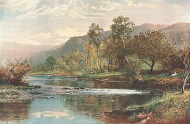La rivière se jetant dans Derwent Water, vers 1902