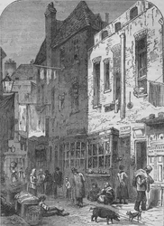 Le Rookery de St Giles, Londres, 1850