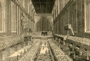 Le banquet royal à Guildhall, 1761, 1897