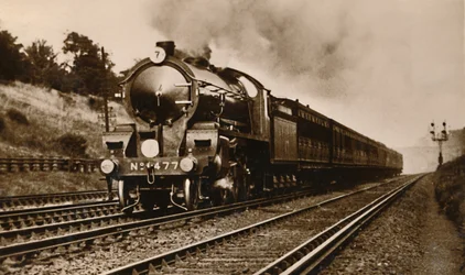 Le S.R. West of England Express passant par Earlsfield, début du 20ème siècle