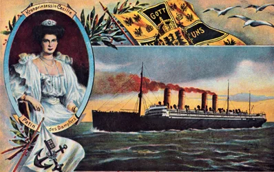 Le SS Kronprinzessin Cecilie, vers 1910