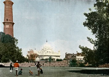 Le Samadhi de Ranjit Singh, Lahore, Inde, vers 1890