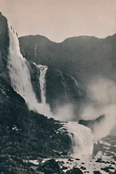 Les chutes de Skjeggedal, 1914