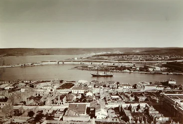 La baie sud et le cap Paul, Sébastopol, Crimée, années 1850