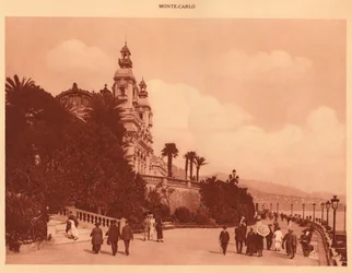 Les terrasses et le casino, Monte Carlo, 1930