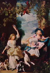 Les trois plus jeunes filles de George III, 1785, 1937