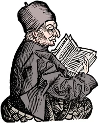 Le Vénérable Bède vers 673-735, théologien, érudit et historien anglo-saxon, 1493