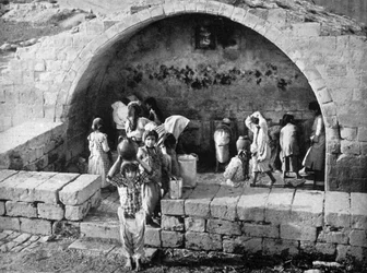 Le puits des Vierges à Nazareth, 1926