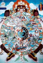 La Roue de la Vie, Tibet, 19e-20e siècle