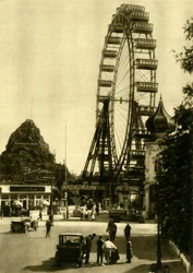 Le Wiener Riesenrad, Vienne, Autriche, vers 1935