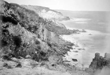 La côte autour de Port Jackson, Nouvelle-Galles du Sud, Australie, 1885
