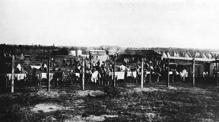 Le camp de concentration à Frith Hill, Camberley, 1914, 1915