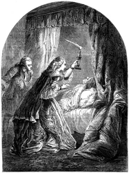 La mort de Frédéric, prince de Galles 1707-1751, 1751 19ème siècle
