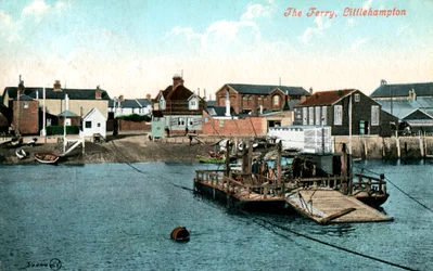 Le ferry à Littlehampton, West Sussex, 1907