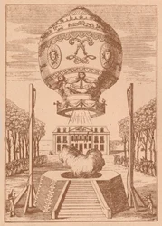 La première ascension en ballon, vers 1785, 1919
