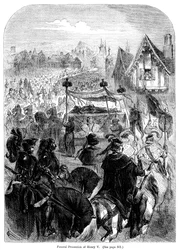 Le cortège funèbre du roi Henri V, 1422