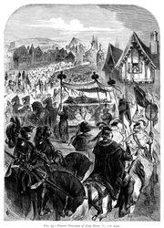 Le cortège funèbre du roi Henri V