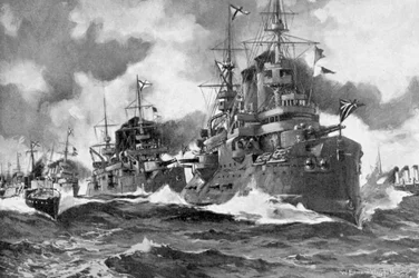 La grande flotte russe en marche pour la dernière fois, guerre russo-japonaise, 1904