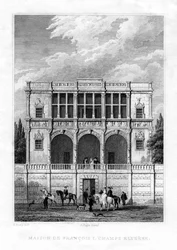 La maison de François Ier, Champs-Élysées, Paris, 1830