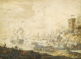 La bataille navale de Chesma le 5 juillet 1770, XVIIIe siècle
