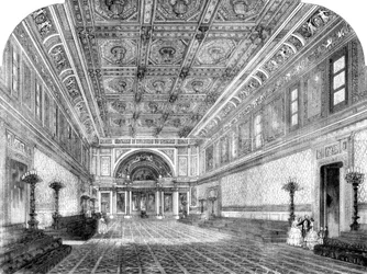 La nouvelle salle de bal de Buckingham Palace, 1856