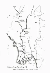 Les opérations de la Force Viper, Birmanie, Seconde Guerre mondiale, 1942-1943, 1944