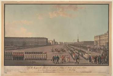 Le défilé devant le Palais d