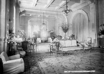 La salle de réception, Viceregal Lodge, Inde, 20ème siècle