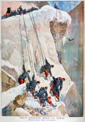 Le sauvetage de deux soldats français après une avalanche