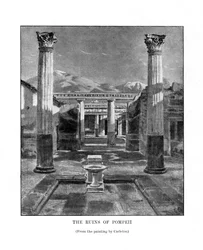 Les ruines de Pompéi, Italie, 19ème siècle