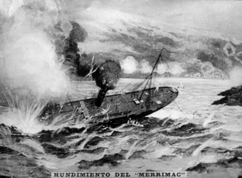 Le naufrage du Merrimac, 1898