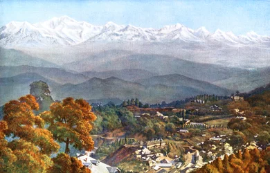 Les neiges de Jalapahar, Darjeeling, Inde