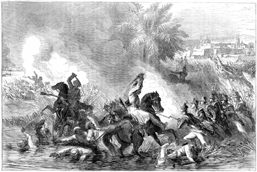 La sortie de la garnison de Jalalabad, Afghanistan, 1842