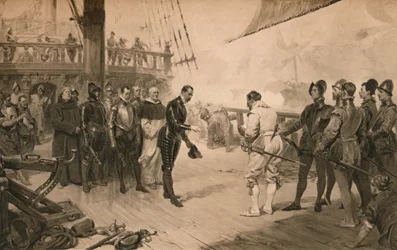 La reddition de Don Anton à Sir Francis Drake, 1er mars 1579 1905