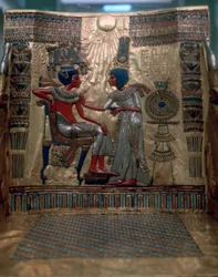 Le trône de Toutânkhamon, détail, égyptien, XVIIIe dynastie