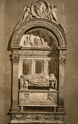 Tombe de Leonardo Bruni vers 1369-1444, Basilique Santa Croce, Florence, 1882