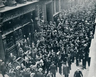 La crise de guerre en ville : La fermeture de la Bourse de Londres