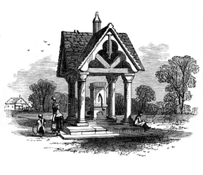 Le puits sur Ockley Green, Surrey, 19ème siècle
