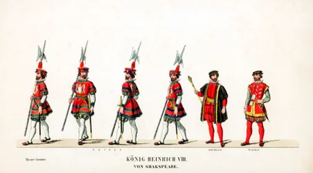 Costumes de théâtre pour la pièce de Shakespeare, Henry VIII, XIXe siècle