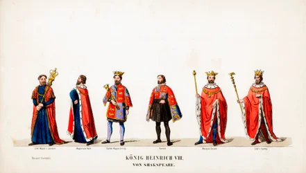Conceptions de costumes de théâtre pour la pièce de Shakespeare, Henry VIII, XIXe siècle