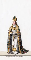 Thomas Cranmer, costume pour la pièce de Shakespeare, Henry VIII, 19e siècle