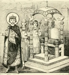 Trône des empereurs byzantins, 1890